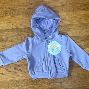 NWT Little Sleepies  Purple Hoodie 6-12